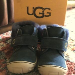UGG T Jorgen Baby Booties Navy